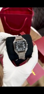 Cartier Santos Geometric Shape First Copy Watch - Image 2