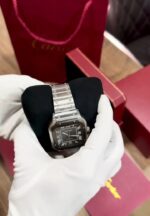 Cartier Santos Geometric Shape First Copy Watch - Image 4