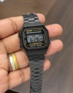 Casio Unisex Black First Copy Watch with Vintage Box