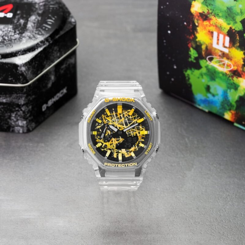 G-Shock-Casio-Oak-GA-2100-with-Transparent-Strap-1 G-Shock Casio Oak GA-2100 First Copy Watch with Transparent Strap - Image 1