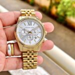 MK Lexington Gold Chronograph First Copy Watch