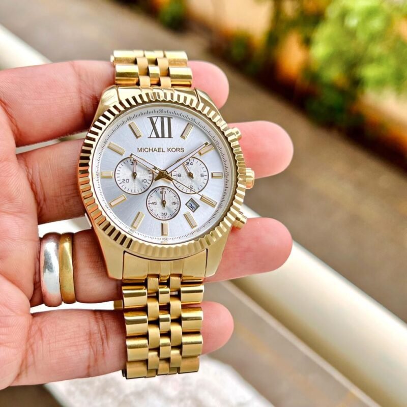 MK-Lexington-Gold-Chronograph-1 MK Lexington Gold Chronograph First Copy Watch - Image 1