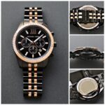 Michael Kors Lexington Dynamic Black Chronograph First Copy Watch