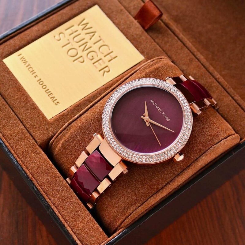 Michael-Kors-MK6412-Plum-1 Michael Kors MK6412 Plum First Copy Watch - Image 1