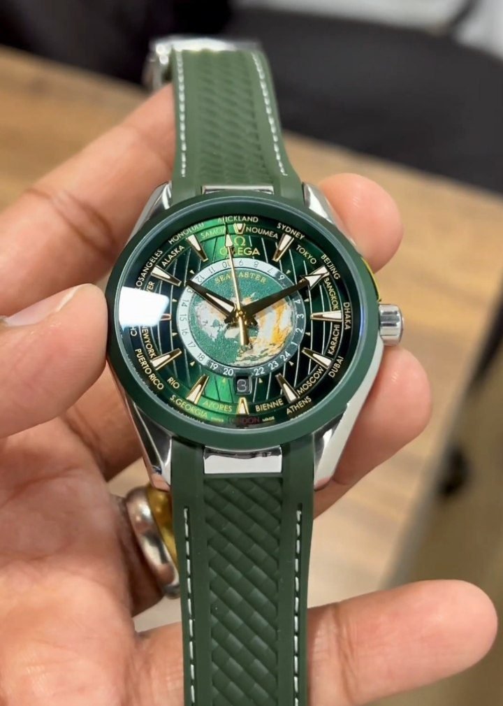 Omega-AquaTerra-World-Map-43MM-1-1 Omega AquaTerra World Map 43MM First Copy Watch - Image 1