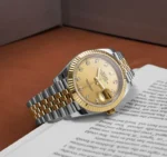 Premium First Copy Rolex Datejust Silver Gold Automatic Watch