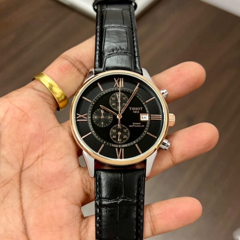 Tissot-1853-Black-Chronograph-1-1 Tissot 1853 Black Chronograph First Copy Watch - Image 1