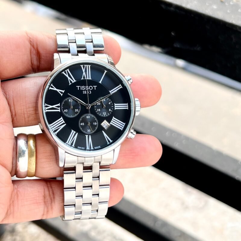 Tissot-1853-Roman-Silver-Timepiece-1 Tissot 1853 Roman Silver First Copy Timepiece - Image 1