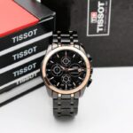 Tissot Black First Copy Quartz Watch for Men