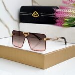 Maybach Aviator Oversized Sunglasses with Case - Image 2