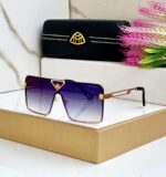 Maybach Aviator Oversized Sunglasses with Case - Image 5