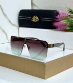 Maybach Aviator Oversized Sunglasses with Case - Image 7