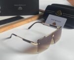 Maybach Eyewear Oversized Rimless Shield Sunglasses - Image 2