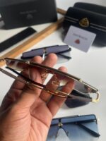 Maybach Eyewear Oversized Rimless Shield Sunglasses - Image 4