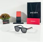 Prada 3835 Matte Black Square Frame Sunglasses
