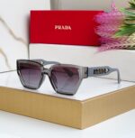 Prada Square Sunglasses with Embossed Logo - Image 2
