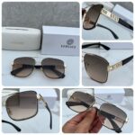 Versace Style Brown Gold First Copy Sunglasses for Men - Image 4