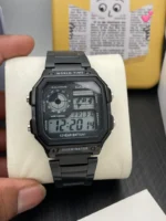 Casio Youth Black Digital World Time Watch