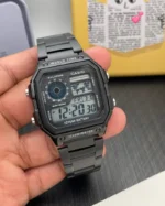 Casio Youth Black Digital World Time Watch - Image 2