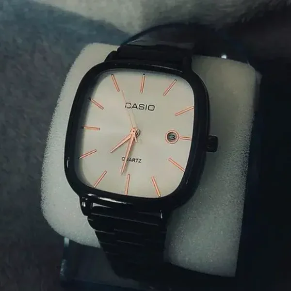 Classic Black And Grey Quartz Watch