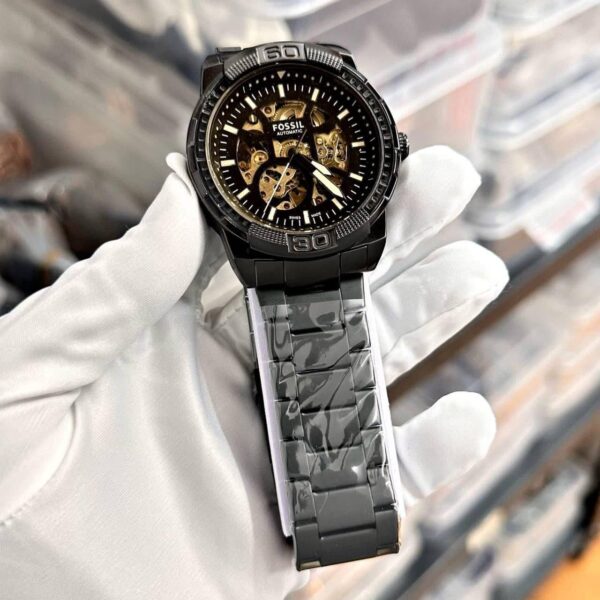 Fossil Bronson All Black Automatic Watch