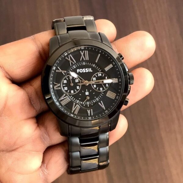 Fossil Chronograph Black Dial 43MM Watch