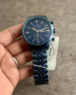 Fossil Townsman Chronograph 48mm Blue Stainless Steel - Image 2