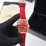 Franck Muller Crazy Hours Curvex Red Dial Watch