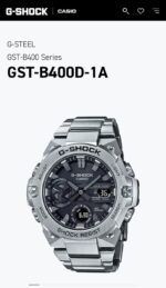 G Shock G Steel Classic Black Silver Automatic Watch - Image 3