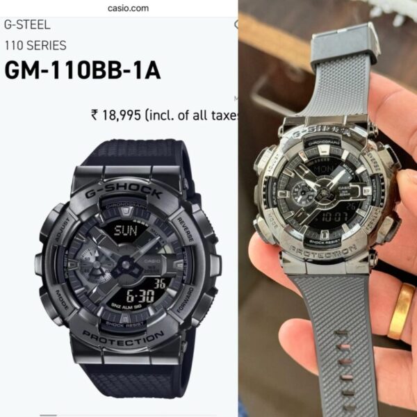 G Shock G Steel GM 110BB Black Dial