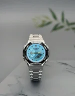 G-Shock GM-2100D Silver Ice Blue First Copy