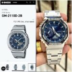 G-Shock GM-2110D Full Metal Silver Navy Watch - Image 4