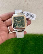 Guess Integrity Green Square Dial Watch