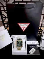 Guess Integrity Green Square Dial Watch - Image 2
