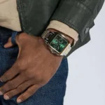 Guess Integrity Green Square Dial Watch - Image 3