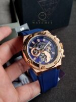 Guess Multifunction Blue Rose Gold Men's Watch - Image 2
