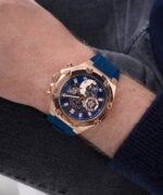 Guess Multifunction Blue Rose Gold Men's Watch - Image 6