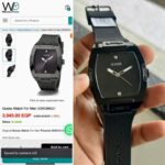 Guess Phoenix Square Black Dial Quartz Watch - Image 4