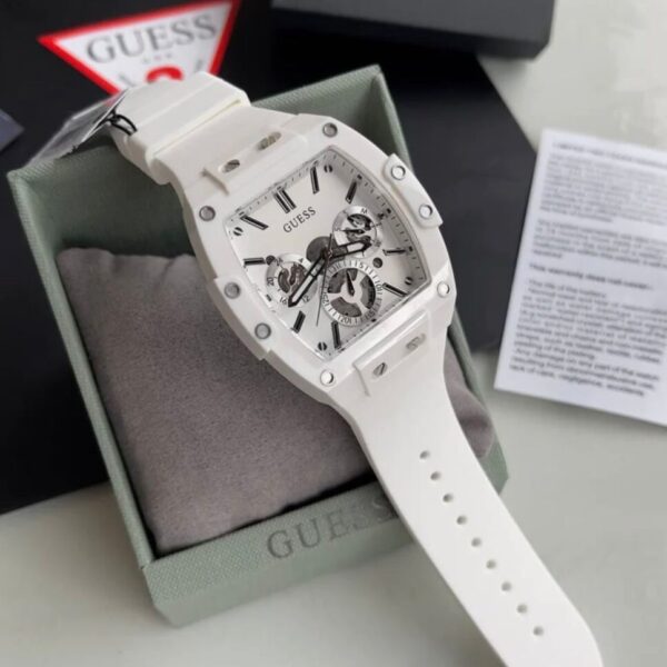 Guess Skeleton White Silicone Watch