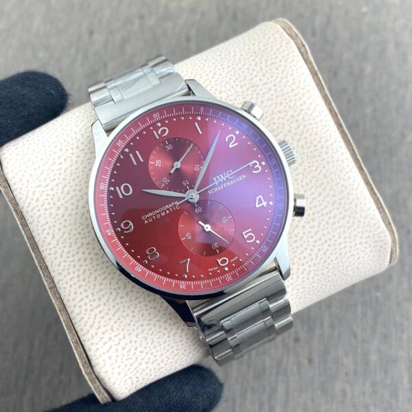IWC Schaffhausen Red Dial 42mm Chronograph