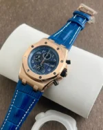 Audemars Piguet Royal Oak Chronograph Blue Dial 40mm Quartz - Image 2