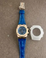 Audemars Piguet Royal Oak Chronograph Blue Dial 40mm Quartz - Image 3