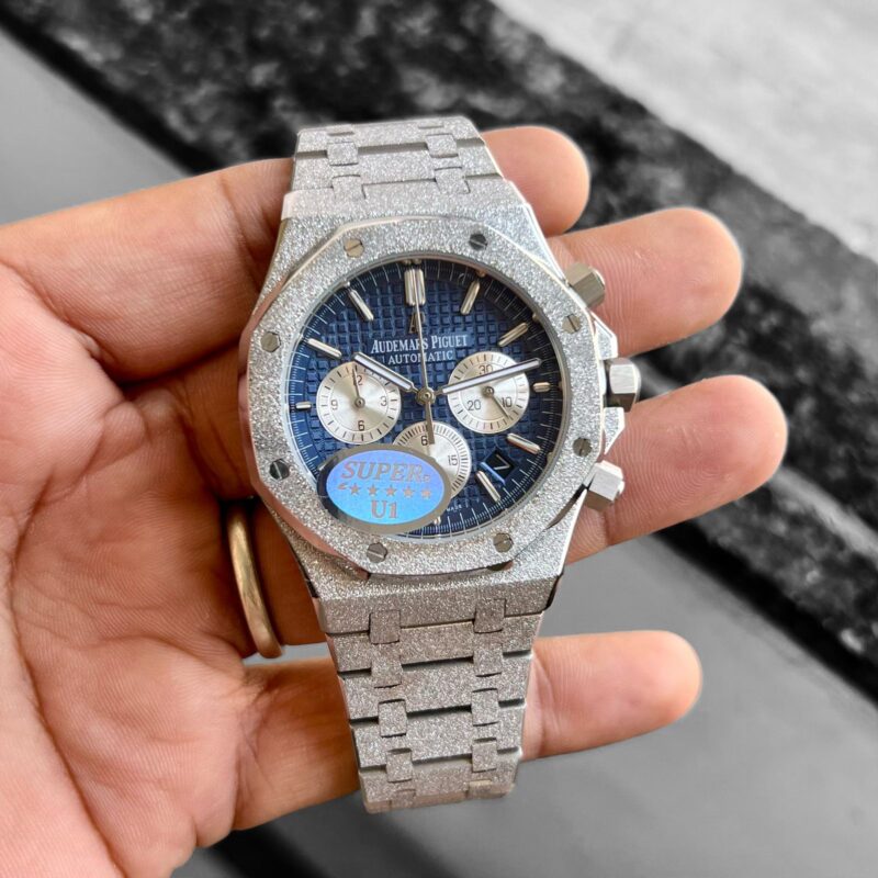Audemars-Piguet-Royal-Oak-Frosted-Chronograph-41MM-Quartz-1 Audemars Piguet Royal Oak Frosted Chronograph 41MM Quartz - Image 1