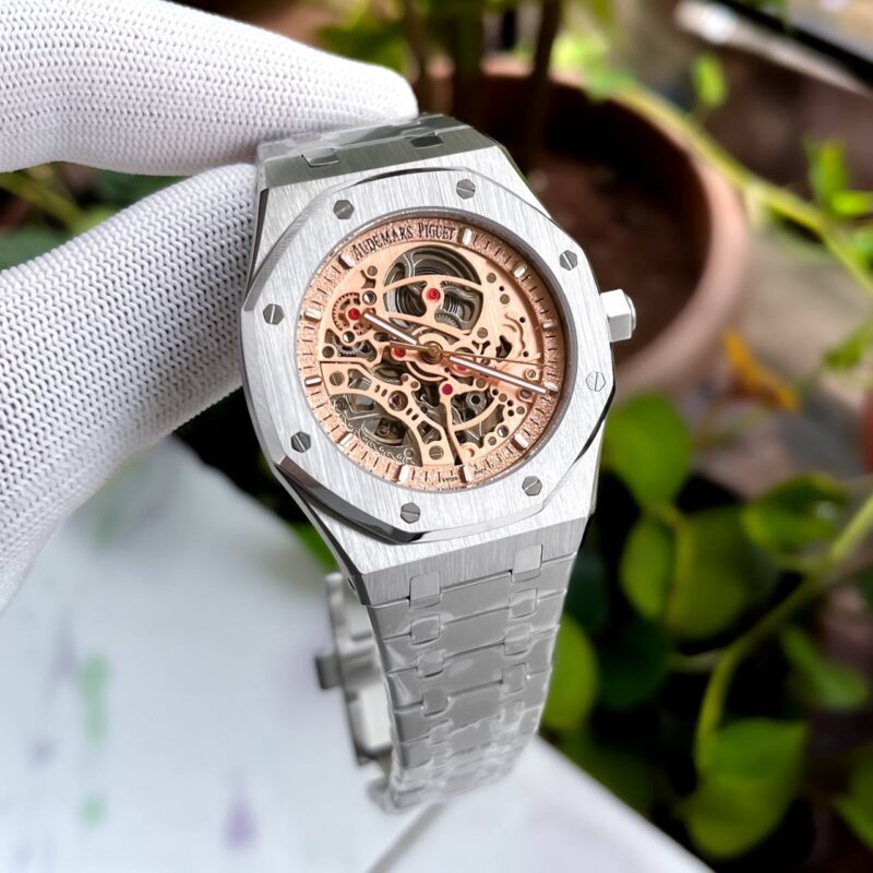 Audemars-Piguet-Royal-Oak-Skeleton-Salmon-40mm-Automatic-1 Audemars Piguet Royal Oak Skeleton Salmon 40mm Automatic - Image 1