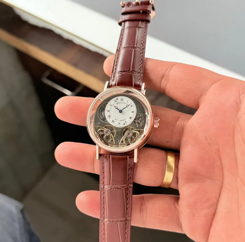 Breguet-Tradition-Dual-Tourbillon-41mm-Stainless-Steel-Rosegold-Automatic-1 Breguet Tradition Dual Tourbillon 41mm Stainless Steel Rosegold Automatic - Image 1