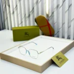 Burberry Hexagon Silver-Blue Eyeglasses
