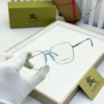 Burberry Hexagon Silver-Blue Eyeglasses - Image 2