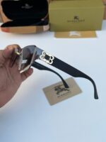 Burberry Rimless Sunglasses Black-Grey - Image 3