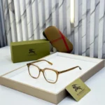 Burberry Round Unisex Eyeglasses Black