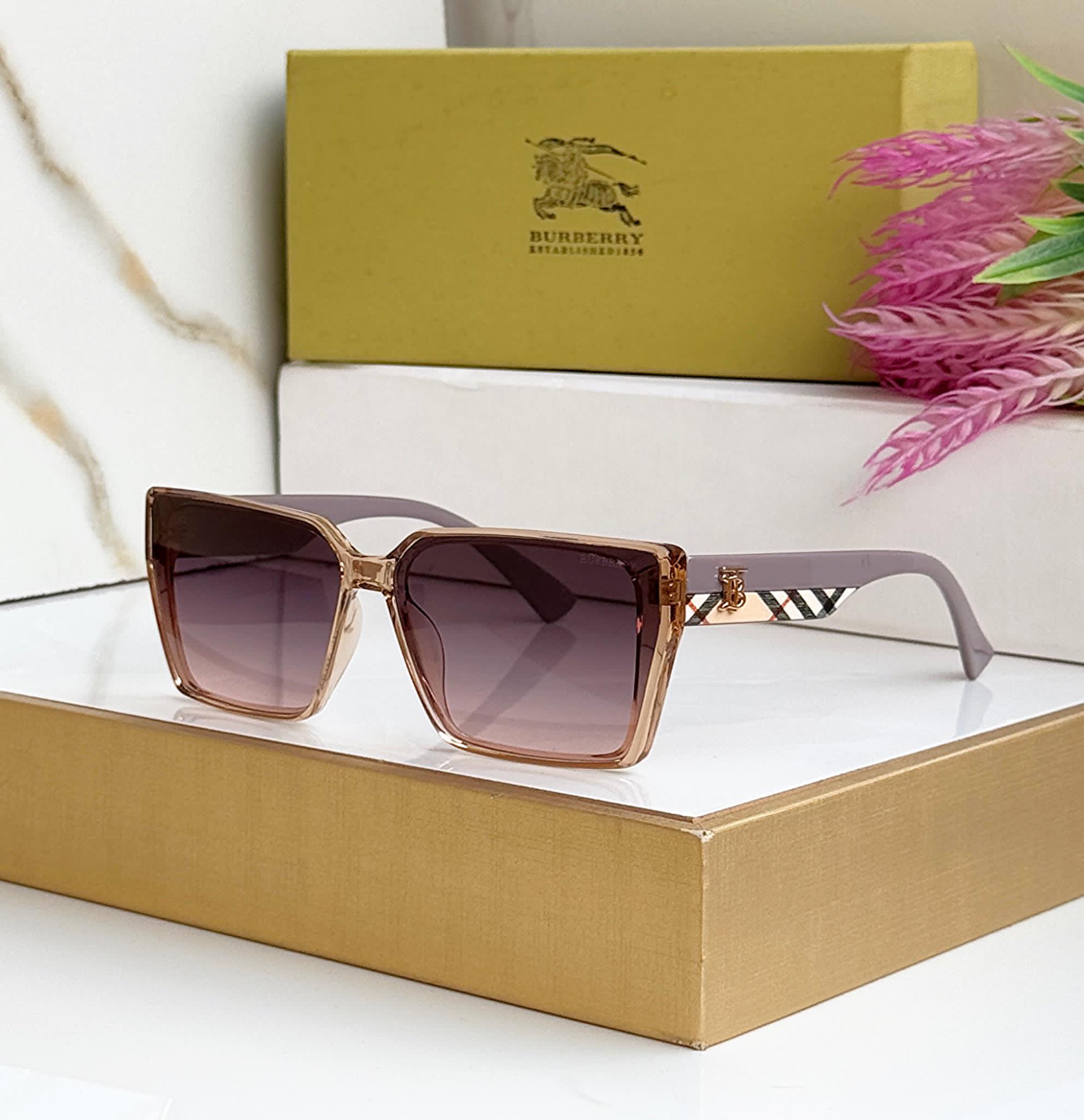 Burberry-Square-Shades-Transparent-Gradient-Lens-1 Burberry Square Shades Transparent Gradient Lens - Image 1